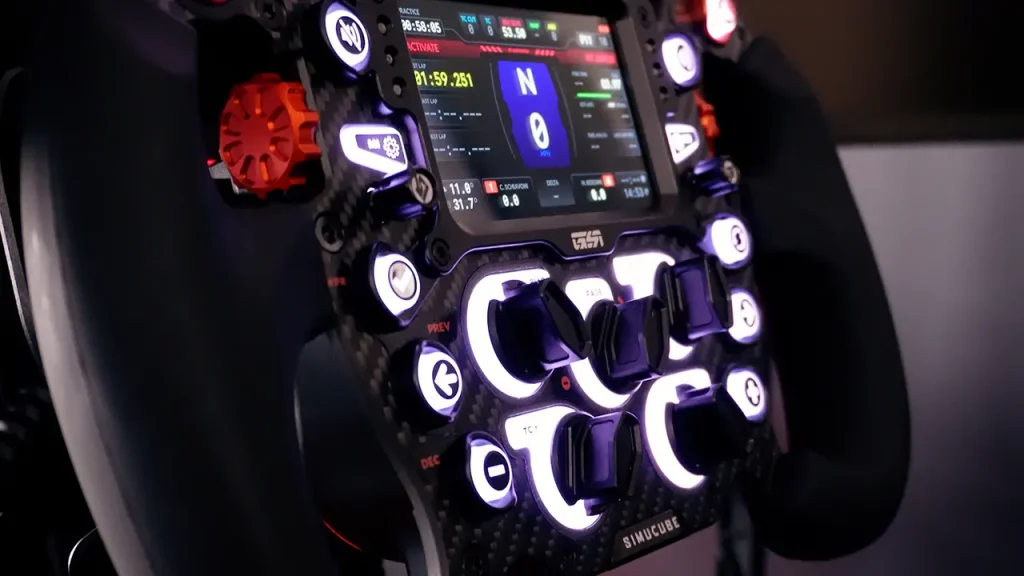 GSI FPE V2 Steering wheel on a sim rig