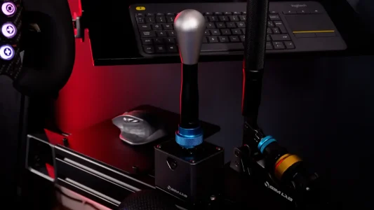 Sim-Lab SQ1 mounted to sim rig