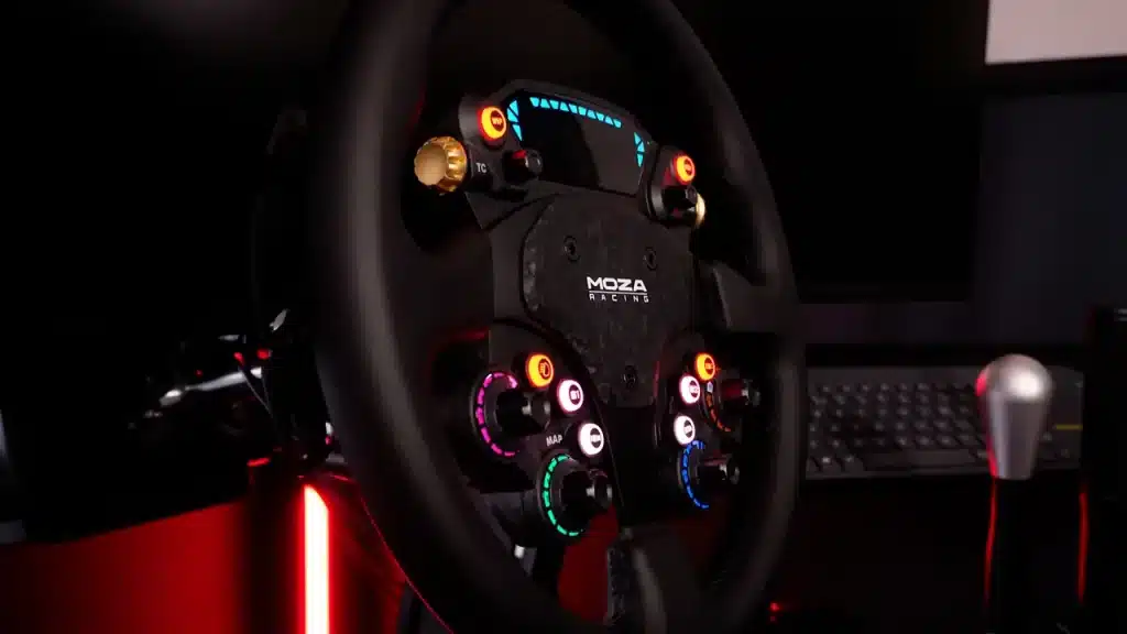 MOZA CS Pro Steering Wheel Side Angle